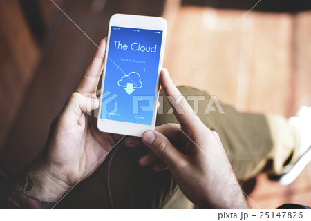 Online Backup Cloud Storage Data Concept 25147826
