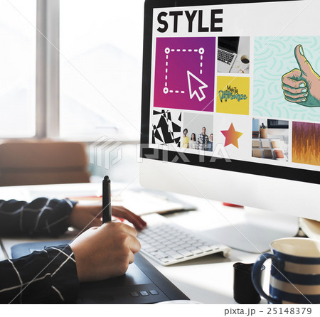 Hands Graphic Working Office Concept Hands Graphic Working Office Concept 25148379