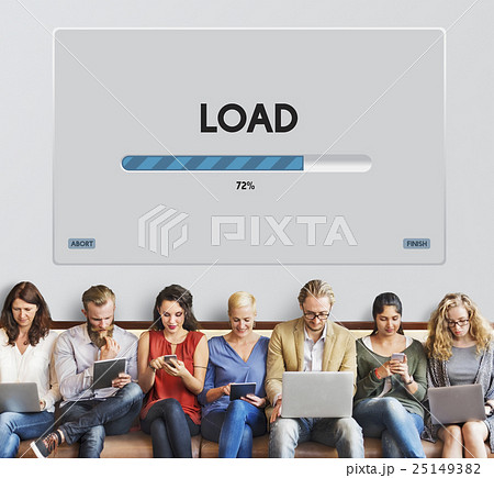 Speed Progress Bar Icon Technology Concept 25149382