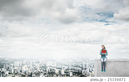 Pretty girl with book 25150871