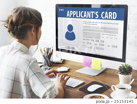 Applicant's Card Membership Identification Data Information Registration Concept 25153145