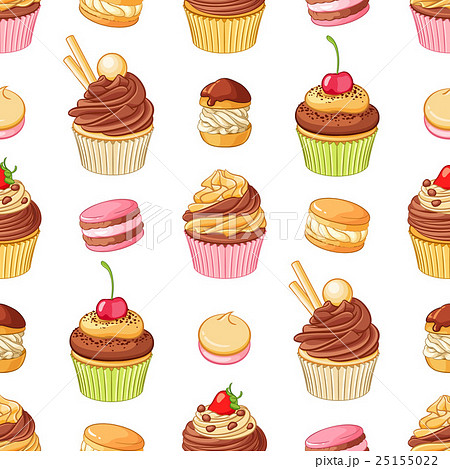 Various bright colorful chocolate desserts 25155022