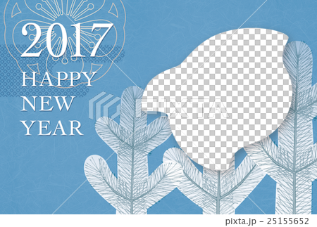 Rooster year _ New Year's photo frame Rooster year _ New Year's photo frame 25155652