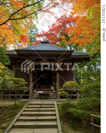 世界遺産　平泉　中尊寺の紅葉 25155821