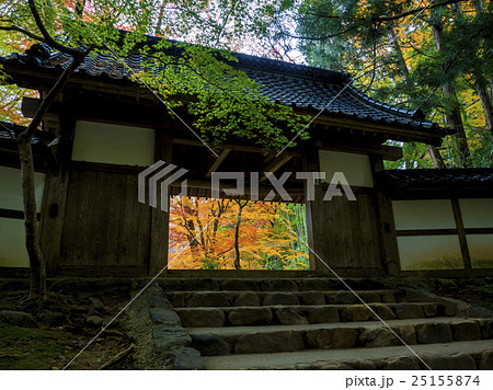 世界遺産　平泉　中尊寺の紅葉 25155874