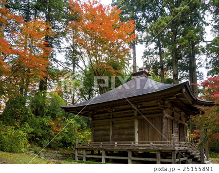 世界遺産 平泉 中尊寺の紅葉 世界遺産 平泉 中尊寺の紅葉 25155891