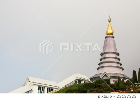 Pagoda on Doi Inthanon mountain, Chiang Mai. 25157525