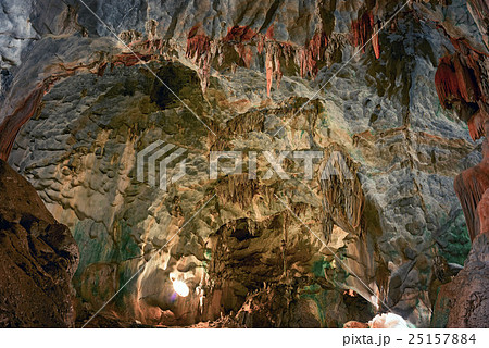 beautiful cave with stalactites and stalagmites beautiful cave with stalactites and stalagmites 25157884