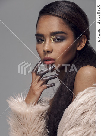young beauty african american mulatto woman with young beauty african american mulatto woman with 25158520