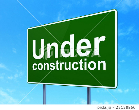 Web development concept: Under Construction on Web development concept: Under Construction on 25158866