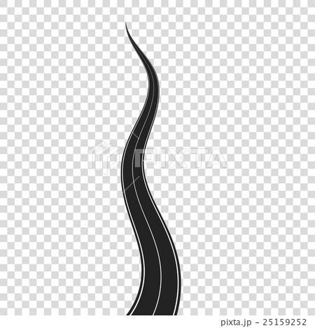 Highway with White Road Marking 25159252