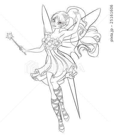 32 Anime Fairy Girl Printable Coloring Pages for Adults Cute Fairy Gr   Raspiee Coloring