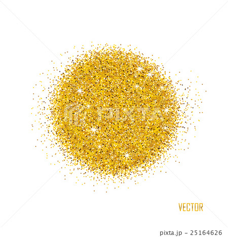 Gold sparkles on white background. 25164626