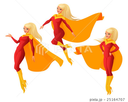 Vector set of superhero women 25164707