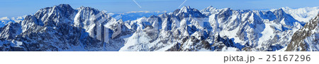 Winter mountain panorama. 25167296