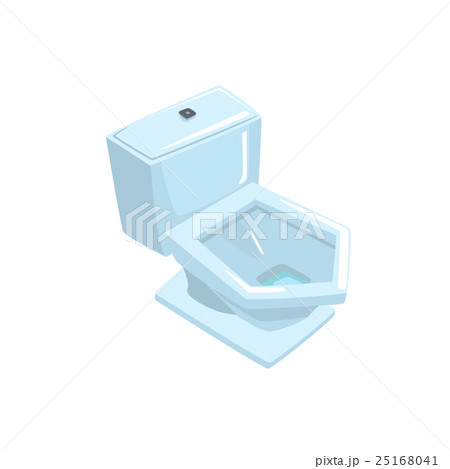 White Ceramic Toilet Bowl 25168041