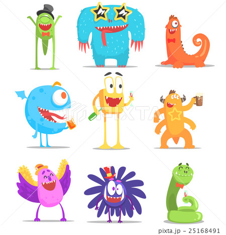 Monsters Having Fun At The Party 25168491