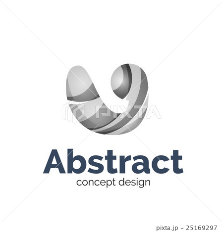 Business vector logo template - wave 25169297