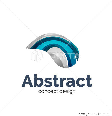 Business vector logo template - wave 25169298