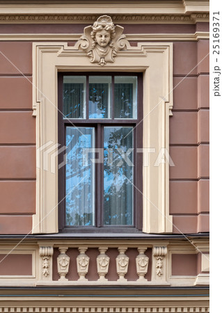Window with by moldings. Window with by moldings. 25169371