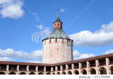 Fortress tower of Kirillo-Belozersky monastery. Fortress tower of Kirillo-Belozersky monastery. 25170090