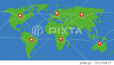 world map travel the world concept illustration world map travel the world concept illustration 25170917