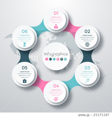 Infographic design with colored Infographic design with colored 25171197