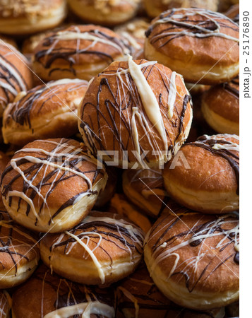 Freshly made sweet doughnuts 25176890