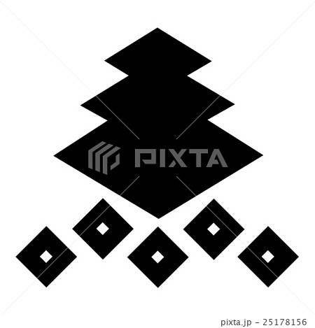 三好氏　三階菱に釘抜 25178156