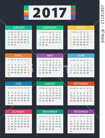Calendar for 2017 25181807