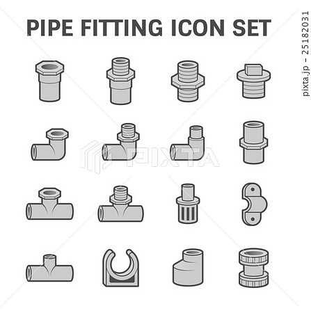 Pipe fitting icon Pipe fitting icon 25182031