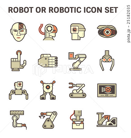 Robot icon set 25182035