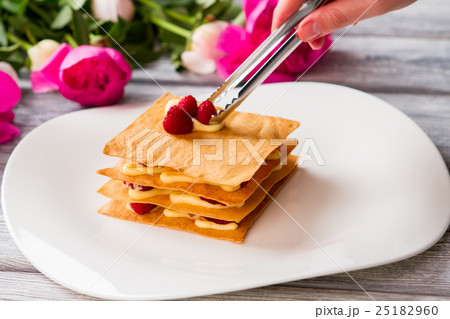 Shortcake with berries. Shortcake with berries. 25182960