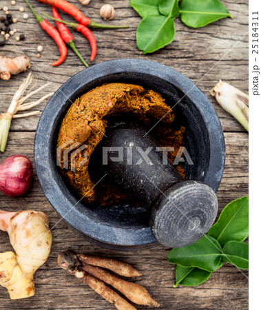 Assortment of Thai food Cooking ingredients Assortment of Thai food Cooking ingredients 25184311