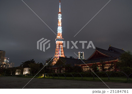 東京タワー ランドマークライト 夏バージョンの写真素材