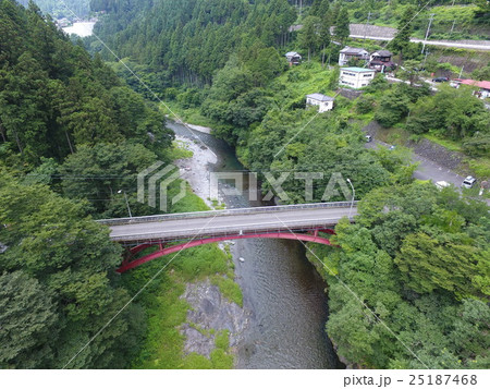 奥多摩 多摩川 寸庭橋 空撮 25187468