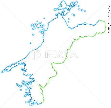 愛媛県地図 25187475