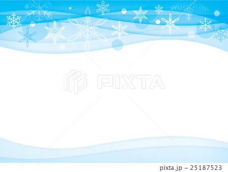 冬の背景 雪の結晶のイラスト素材