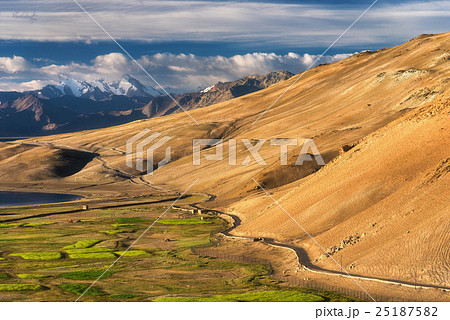 Tso Moriri Lake with Great Himalayan Range Tso Moriri Lake with Great Himalayan Range 25187582