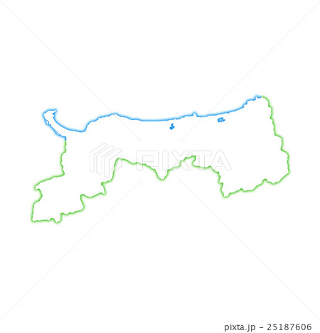 鳥取県地図 25187606
