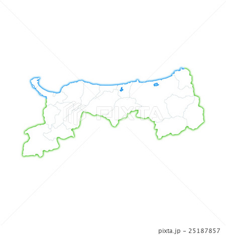鳥取県地図 25187857