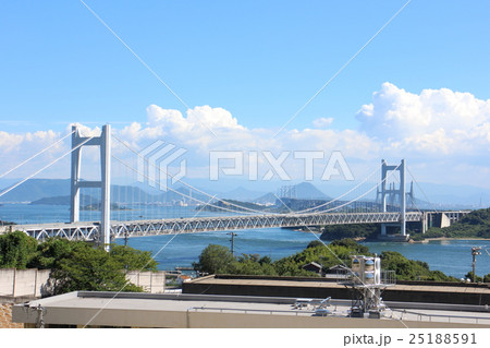 岡山側から望む瀬戸大橋 25188591