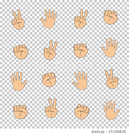 グーチョキパーのイラスト素材 2516