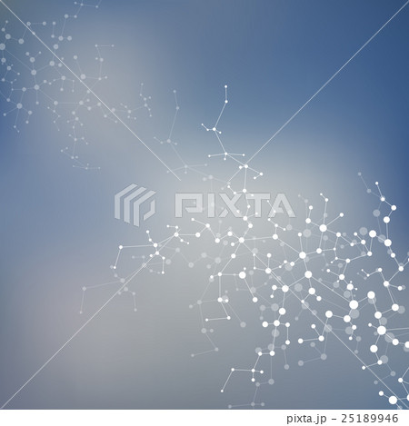 Structure molecule of DNA and neurons. Abstract 25189946