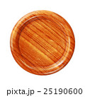 Circle wooden coaster isolated on white 25190600