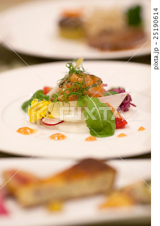 フランス料理店のコース料理 25190614