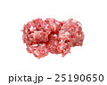 Minced pork isolated on white 25190650
