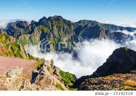 mountain landscape, central Madeira, Portugal mountain landscape, central Madeira, Portugal 25192319