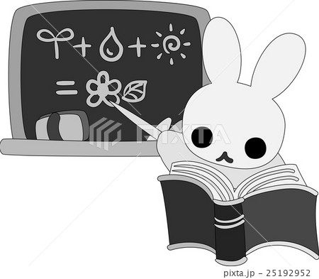 教師の姿をした可愛いウサギのイラスト素材 教師の姿をした可愛いウサギのイラスト素材