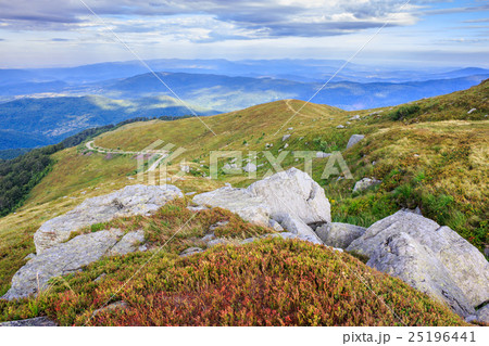 huge stones on top of the mountain horizontal 25196441